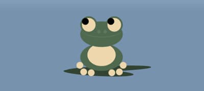 Hover Me: Ribbitting Pixelated Frog