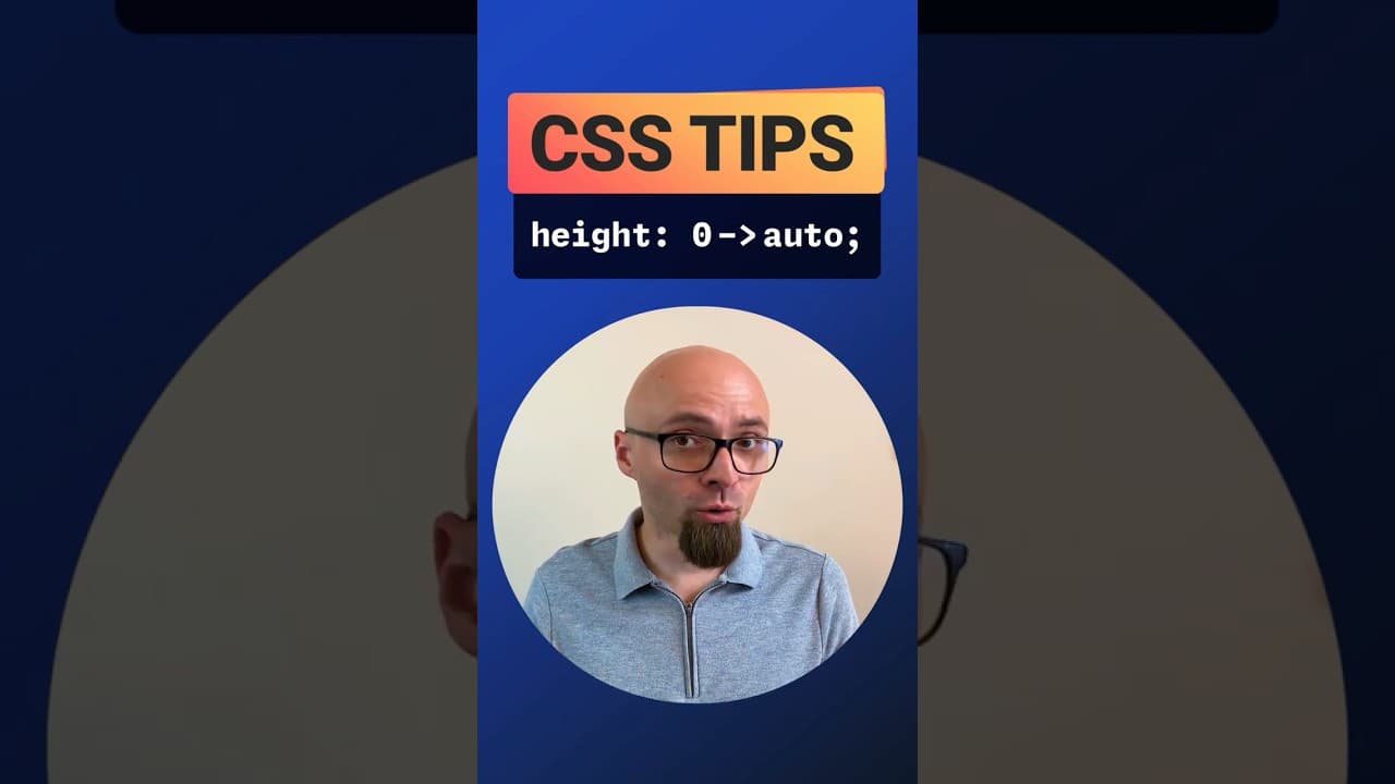 CSS Tips - Animate to “height: auto;”