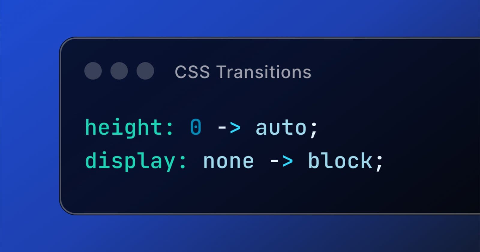 Transition to <code>height: auto;</code> & <code>display: none;</code> Using Pure CSS