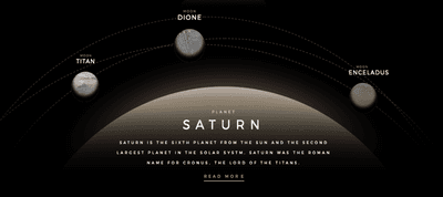 Solar System Explorer in CSS