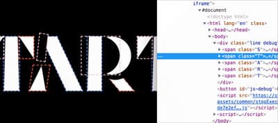 Pure CSS Lettering, a Bad and Fun Idea