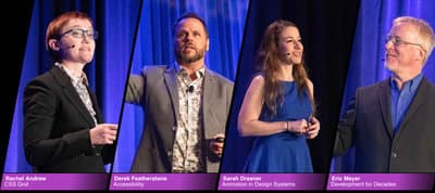 Flexible Captioned Slanted Images