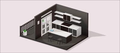 3D Kitchen - Pure CSS