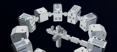 Endurance Spacecraft - Interstellar - Pure CSS