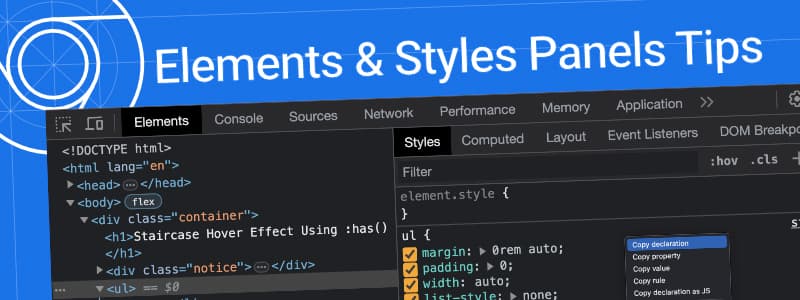 ▶ Chrome DevTools Tips – Styles Pane & Elements Panel