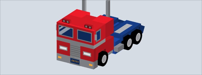 Optimus Prime with CSS Transform