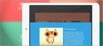 Fullscreen Layout with Page Transitions
