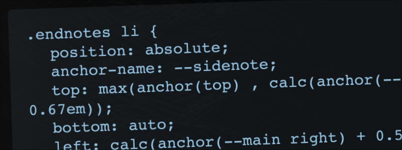 Nuclear Anchored Sidenotes