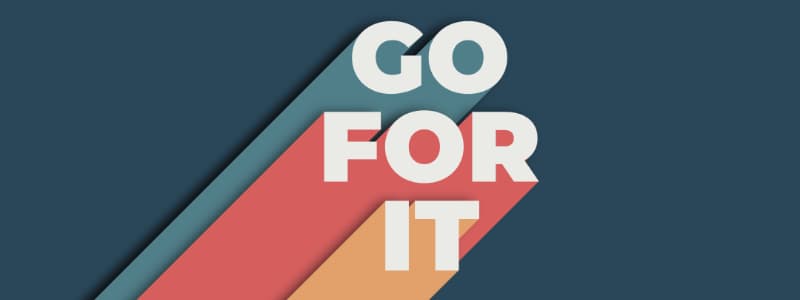 Cut out typography
