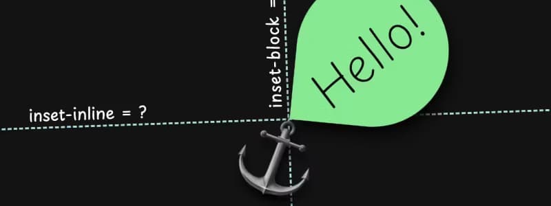Anchor Positioning