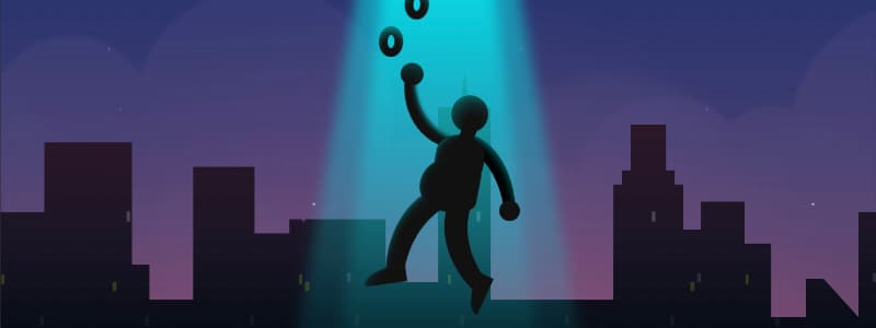 CSS Alien Abduction (with Donuts)