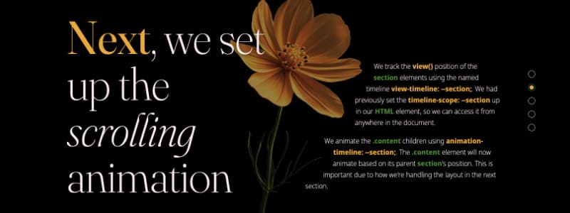 CSS Scroll-Driven Scroll-Snapping Animations