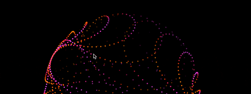 Native CSS particle animation with sin() and cos()