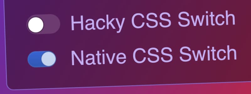 <small>▶</small> Native Input Toggle Switch