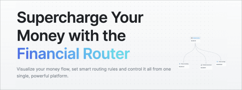 Automate your finances on a customizable money map