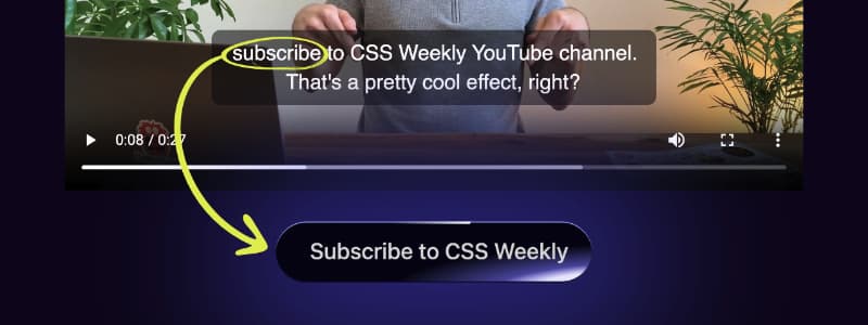 <small>▶</small> Highlight a button on Video Cue (YouTube Subscribe Button Animation)
