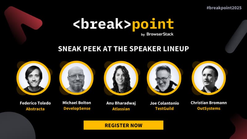 Join 20,000+ Testers & Devs at <br />point 2025