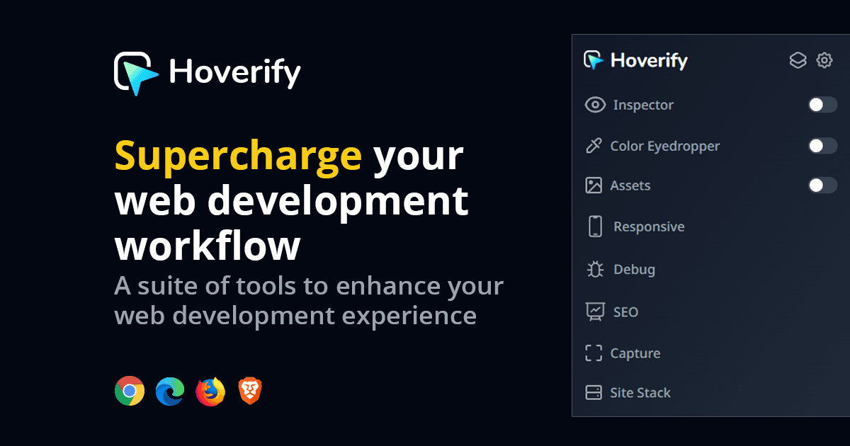 Hoverify — All-in-One Browser Extension for Web Developers