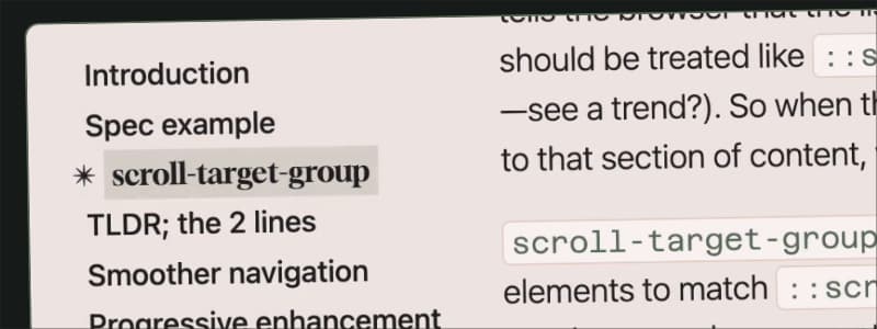 Creating a Scroll-Spy With 2 Lines of CSS