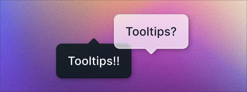 Perfectly Pointed Tooltips: A Foundation
