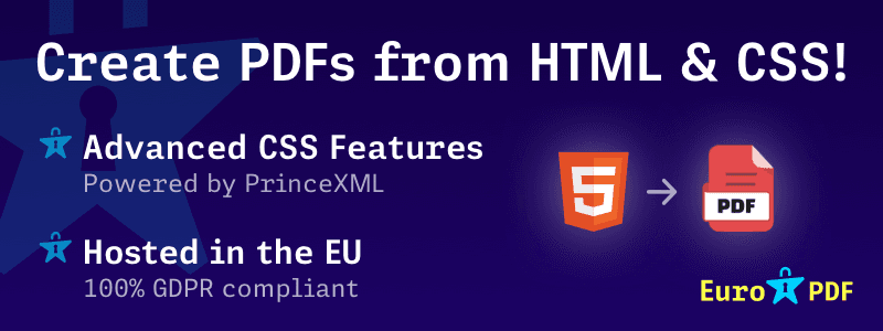 Creating PDFs can be tedious … but what if you could create them using HTML and CSS?