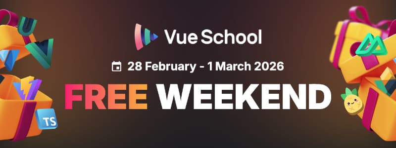 48 hours of free learning with Vue School Free Weekend