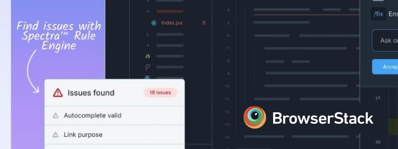 What if your IDE flagged accessibility issues the same way it flags a missing semicolon?