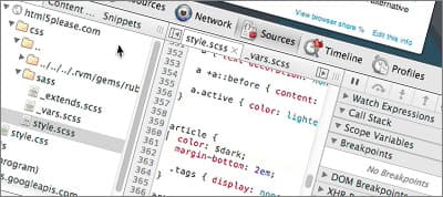 Developing With Sass and Chrome DevTools