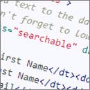 Client-side full-text search in CSS