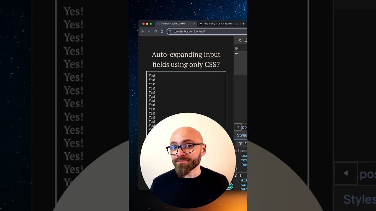 Create Auto-Expanding Form Fields Using field-sizing CSS Property