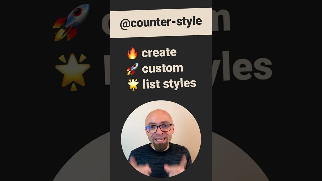 CSS Tips - Custom list styles with @counter-style