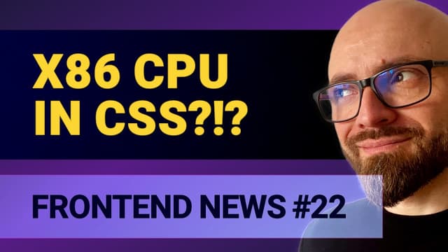 Frontend News #22: x86 CPU in CSS, pointer-box-offset Property