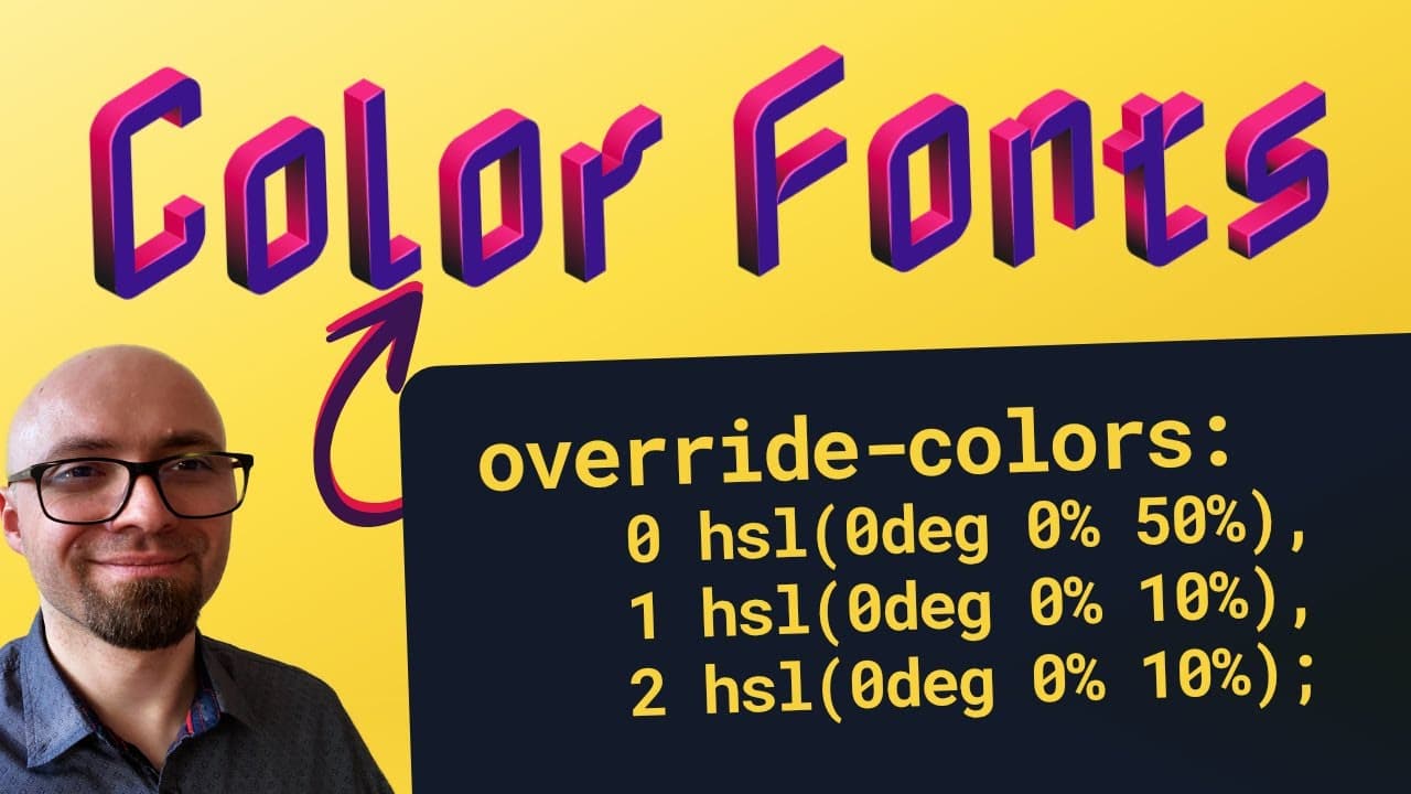 Hands-On Guide to Color Fonts and @font-palette-values