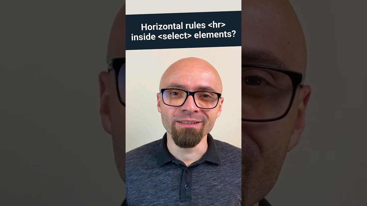 Horizontal rule inside select element?