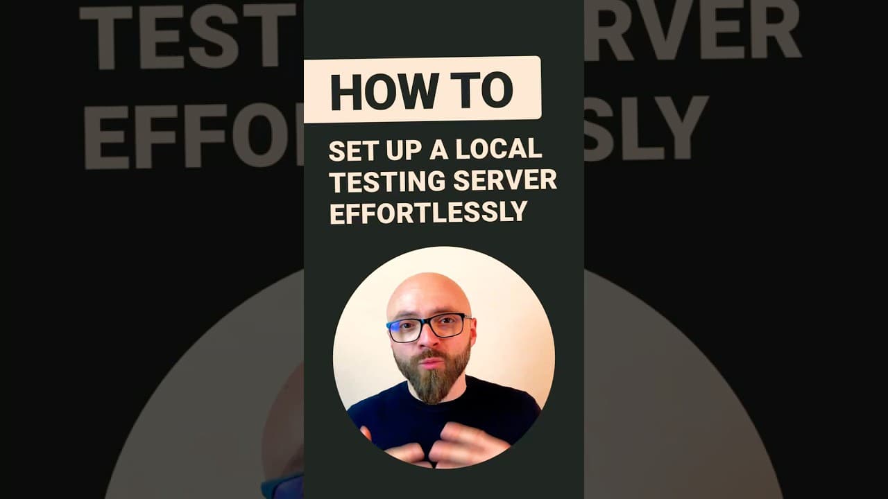 How to set up a local testing server using Serve NPM package
