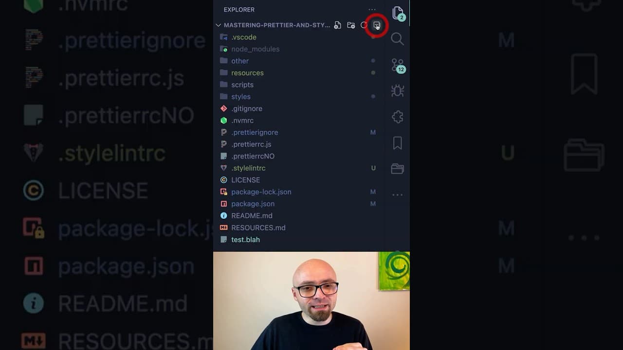 VS Code Tips - Collapse All Sidebar Folders