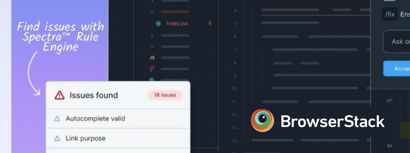 What if your IDE flagged accessibility issues the same way it flags a missing semicolon?