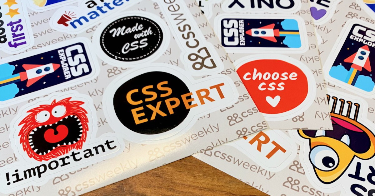 CSS Stickers set.