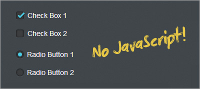 Easy CSS3 Checkboxes and Radio Buttons