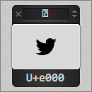 Markup-free icon fonts using unicode-range