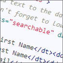 Client-side full-text search in CSS