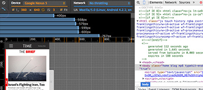 Responsive Web Made Easier with Chrome DevTools Device Mode