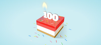 100 Followers Jelly Cake