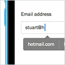 Towards an Easier Way to Enter Email Addresses