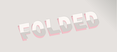 CSS Only 3d Paper Fold Text Effect