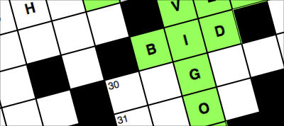 Pure CSS Crossword 