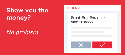 Join Hired - Get Salary + Equity Upfront