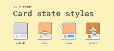 UI Case Study: State Styles of Card Component With Accessibility in Mind