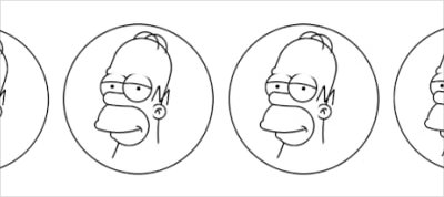 Drawing Homer Simpson using circles in CSS