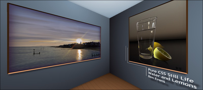 3D First Person Art Gallery - No Javascript